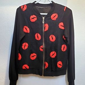 Red Lips Pretty Jacket Size Small
